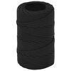 vidaXL Fr&acirc;nghie utilitară multifuncțională 2 mm 500 m Negru PP