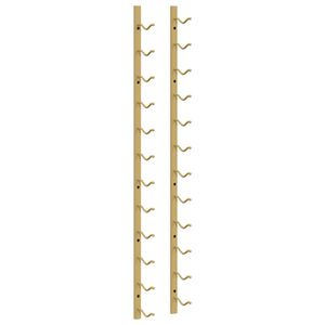 vidaXL Suport sticle de vin, de perete, 12 sticle, auriu, fier