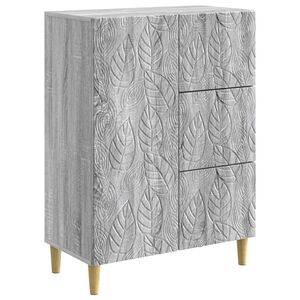 vidaXL Bufet Sonoma gri 66 x 34,5 x 90 cm Lemn prelucrat