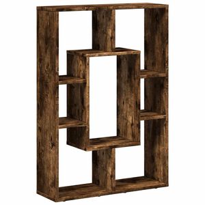vidaXL Bibliotecă, stejar fumuriu, 63x20x90 cm, lemn prelucrat