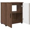 vidaXL Set de mobilier pentru baie Pe perete 3 pcs Stejar &icirc;nchis