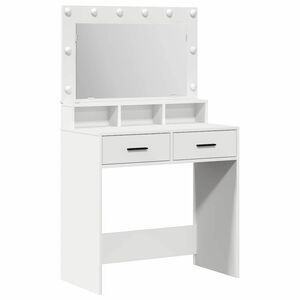 vidaXL Masă de Machiaj Alb 79 x 41 x 135 cm Lemn prelucrat