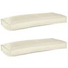 vidaXL Set de perne pentru palet 2 pcs Crem 100 x 40 x 8 cm