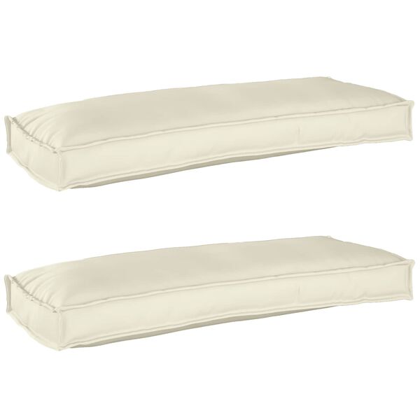 vidaXL Set de perne pentru palet 2 pcs Crem 100 x 40 x 8 cm