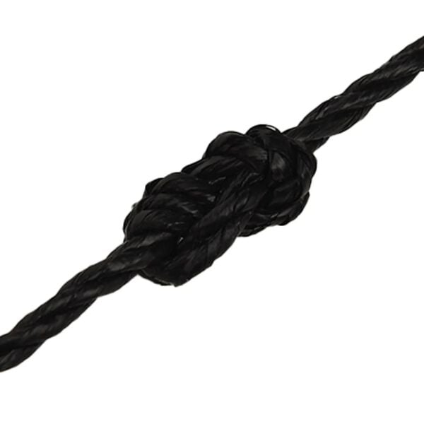 vidaXL Frânghie de lucru, negru, 3 mm, 50 m, polipropilenă