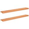 vidaXL Pervazuri 2 buc. Lacuit 110 x 20 x 2 cm Lemn de fag masiv