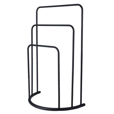 Bathroom Solutions Suport de prosoape vertical 49,5x75 cm metal negru