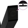 vidaXL Picioare pentru măsuță de cafea &icirc;n formă de X, 2 buc., negru, 60x(30-31) cm, oțel