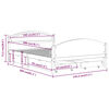 vidaXL Cadru de pat cu 4 sertare, maro miere 140x200 cm lemn masiv pin