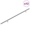 vidaXL M&acirc;nere 12 buc. Argintiu 500 mm Oțel