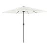 vidaXL Umbrelă soare de grădină st&acirc;lp din oțel, alb 248x248x248cm