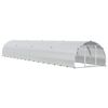 vidaXL Căsuță pentru pui Argintiu 800 x 150 x 100 cm Oțel Galvanizat