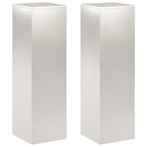 vidaXL Suport pentru plante 2 pcs Argintiu 30 x 30 x 100 cm Oțel