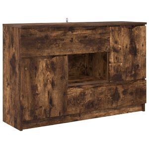 vidaXL Bufet cu sertar Stejar fumuriu 100 x 30 x 65,6 Lemn compozit