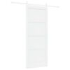vidaXL Ușă glisantă Alb 83 x 202 cm Lemn masiv de pin