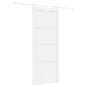 vidaXL Ușă glisantă Alb 83 x 202 cm Lemn masiv de pin