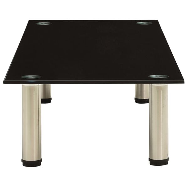 vidaXL Suport TV, negru, 100 x 35 x 17 cm, sticlă securizată