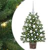 vidaXL Brad de Crăciun artificial cu 150 LED Verde 75 cm PE și PVC