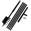 vidaXL Burghiu de sol cu m&acirc;ner 180 mm cu tub prelungitor 5 m, oțel