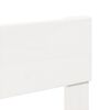 vidaXL Cadru pat fără saltea, alb, 100x200 cm, lemn masiv pin
