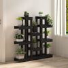 vidaXL Suport pentru plante, negru,104,5x25x109,5cm, lemn masiv de pin