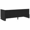 vidaXL Cadru de pat colțar cu saltea cu headboard 2 pcs Negru Catifea