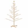 vidaXL Brad de Crăciun din lemn natural 150 cm Lemn masiv de pin