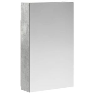 vidaXL Dulap cu oglindă pentru baie Gri din beton 30 x 10,5 x 50 cm