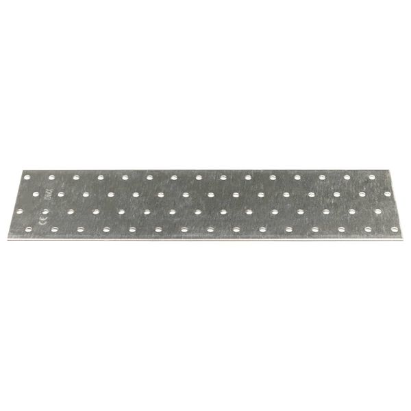 vidaXL Plăci perforate, 20 buc., 2 mm, 300x80 mm, oțel galvanizat