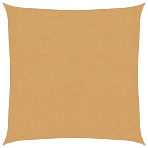 vidaXL P&acirc;nză parasolar, nisipiu, 2x2 m, pătrat, 160 g/m&sup2;, HDPE