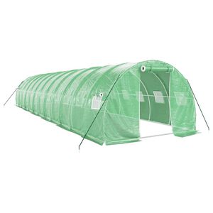 vidaXL Seră cu cadru din oțel, verde, 36 m&sup2;, 12x3x2 m