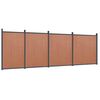 vidaXL Panouri pentru gard, maro, 699x186 cm, WPC
