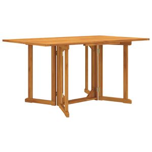 vidaXL Masă grădină pliabilă tip fluture, 150x90x75 cm, lemn masiv tec