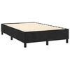 vidaXL Pat box spring cu saltea, negru, 120x190 cm, catifea