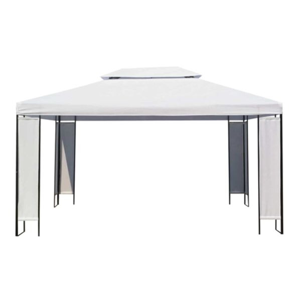 vidaXL Baldachine Alb 3 x 4 x 2.73 m țesătură