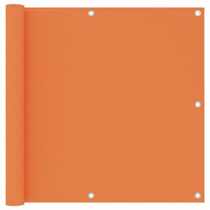 vidaXL Prelată balcon portocaliu 90x400 cm țesătură Oxford