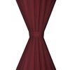 vidaXL Draperii opace, 2 buc., strat dublu, 140 x 245 cm, bordo