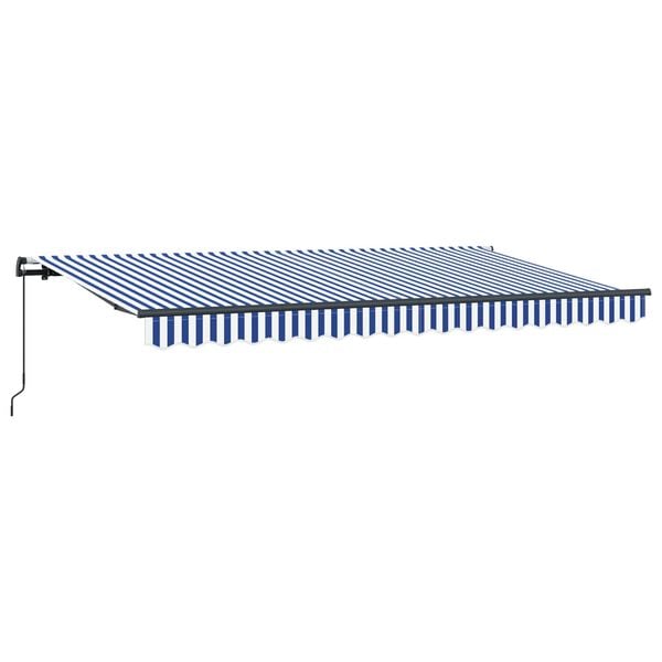 vidaXL Cortina Retractabilă albastru 400 x 200 cm țesătură