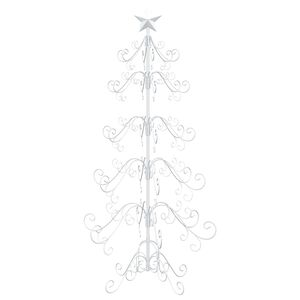 vidaXL Pom de Crăciun din metal KUOPIO 150 cm oțel White