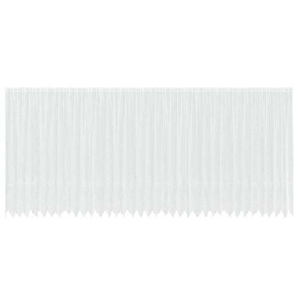 vidaXL Cortină din Dantelă cu perdele Alb 200 x 900 cm Poliester