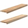 vidaXL Pervaz 2 buc lemn masiv de stejar netratat 100x20x2 cm