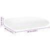 vidaXL Perna de Somn Simplu Alb 60 x 40 x 10 cm Spumă cu Memorie