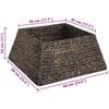 vidaXL Guler pentru Pomul de Crăciun Negru 60 x 60 x 28 cm