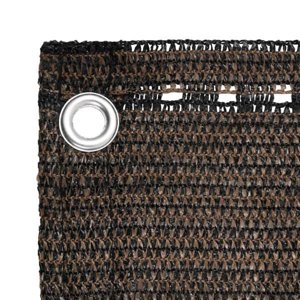 vidaXL Paravan de balcon, maro, 90x500 cm, HDPE