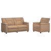 vidaXL Set de canapea 2 pcs Cappuccino Piele artificială
