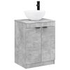 vidaXL Set de mobilier pentru baie Gri Beton Lemn prelucrat
