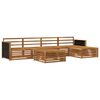 vidaXL Set de canapele de exterior 6 buc. natural Lemn Solid de Acacia
