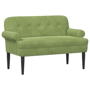vidaXL Canapea cu capitonaj butonat Verde deschis 120 x 66 x 78 cm