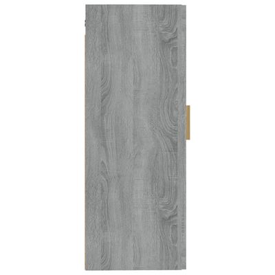 vidaXL Dulap de perete, gri sonoma, 35x34x90 cm, lemn compozit