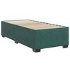 vidaXL Pat box spring cu saltea, verde &icirc;nchis, 90x200 cm, catifea